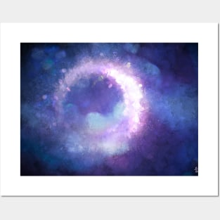 Moonglow Abstract Painting Posters and Art